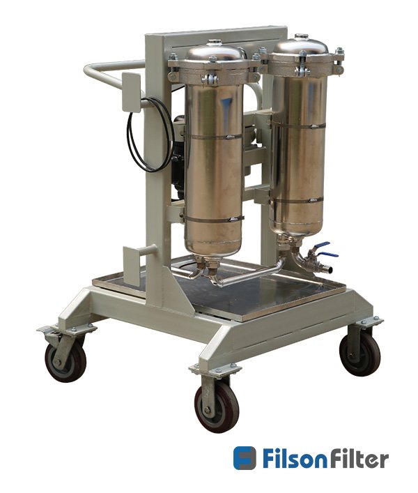 portable hydraulic filter cart